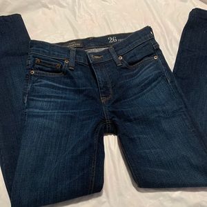 Women J.Crew Matchstick Size 26 Dark Jeans